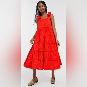 Sister Jane Likely Lady Red Midi Dress.